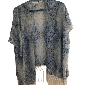 Paisley Tassel Kimono-Garage Beach cover up
